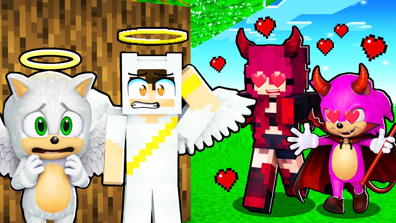 ŞEYTAN KIZLAR BİZİMLE DALGA GEÇTİ, SONRA PEŞİMİZİ BIRAKMADILAR 😱 Minecraft