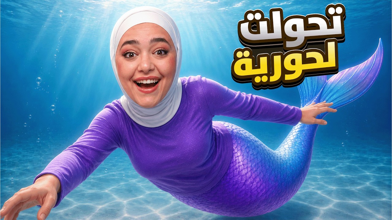 تحولت لحورية بحر 🧜🏻‍♀️ Mermade