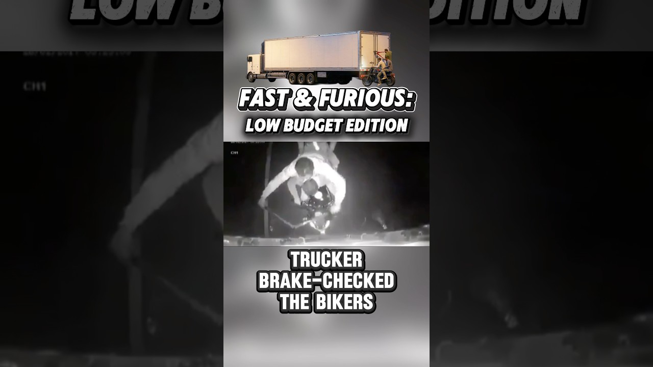 Semi truck driver brake-checked the bikers. #trucking #theft #dryvan #trucker - Published by Alan Trucker