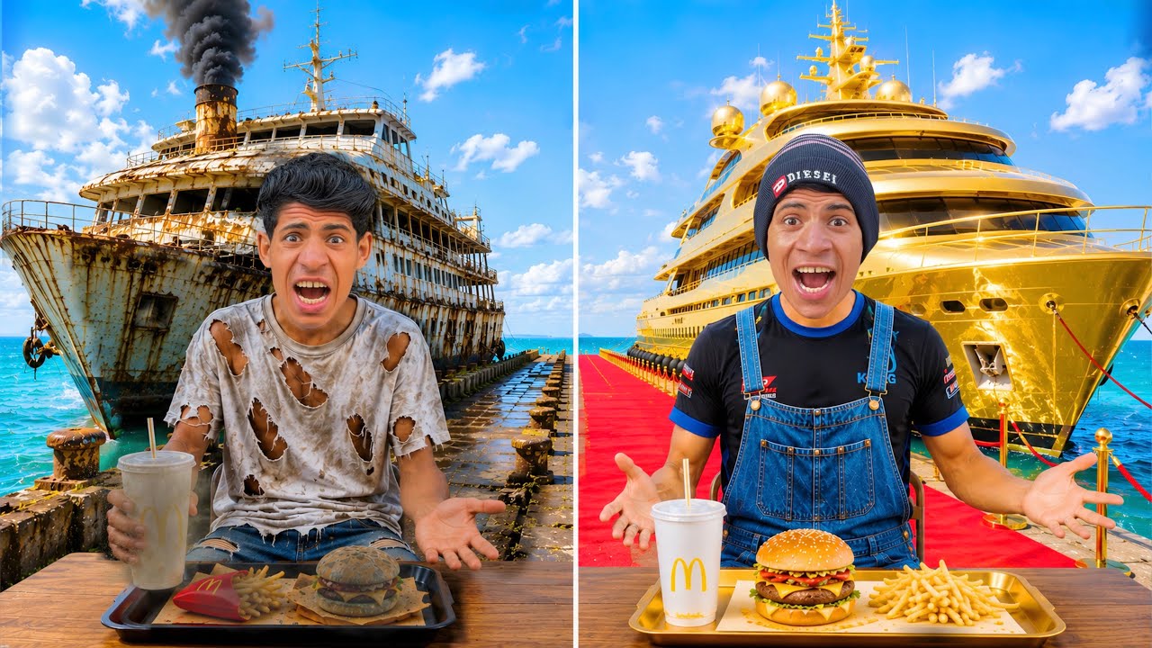 تحدي اليخت الفقير 😥 ضد اليخت الغني 🤑 ( انهيار وبكاء لوئه ) 😥💔| علاء حسين