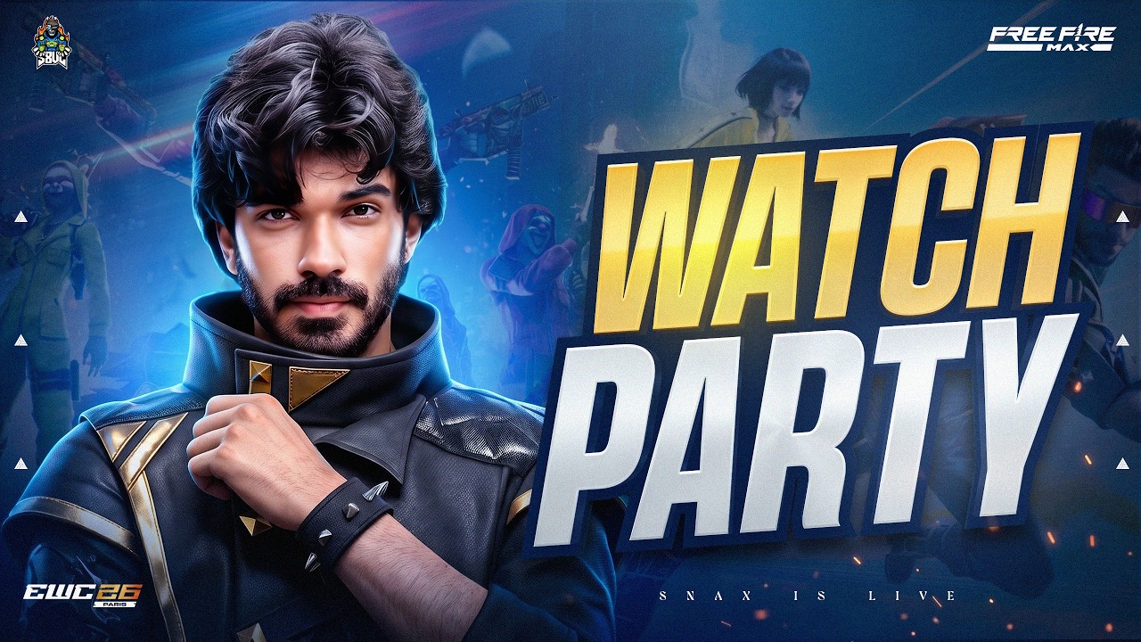 EWC FREE FIRE MAX GRAND FINALS - WATCHPARTY WITH SNAX #TEAMINDIA