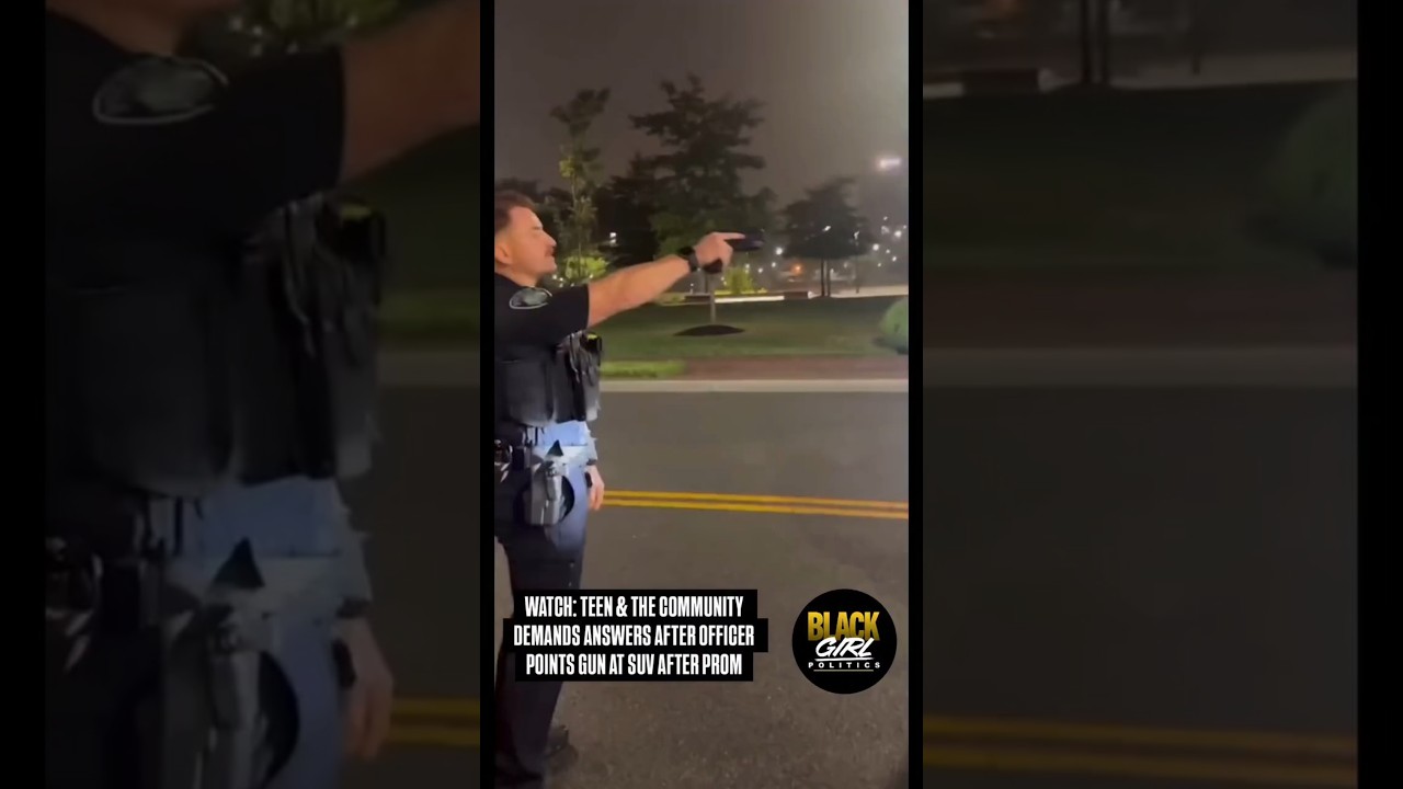 Officer Draws Gun Near Prom Night Crowd 👀 #Police #News #Shorts