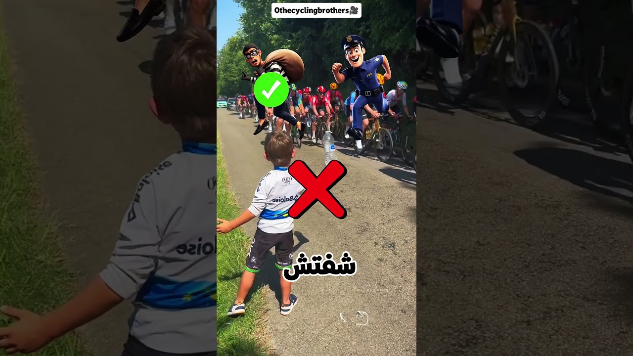 وقف يسقي متسابقي الدراجات... وشوفوا اللي حصل! 🚴💙