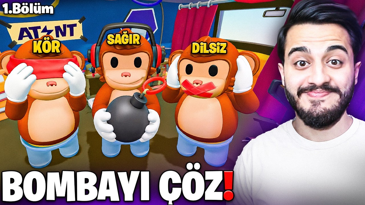 3 MAYMUN OLARAK BOMBA ÇÖZMEYE ÇALIŞIYORUZ! EKİPLE ÇOK EĞLENCELİ BOMBANANA!
