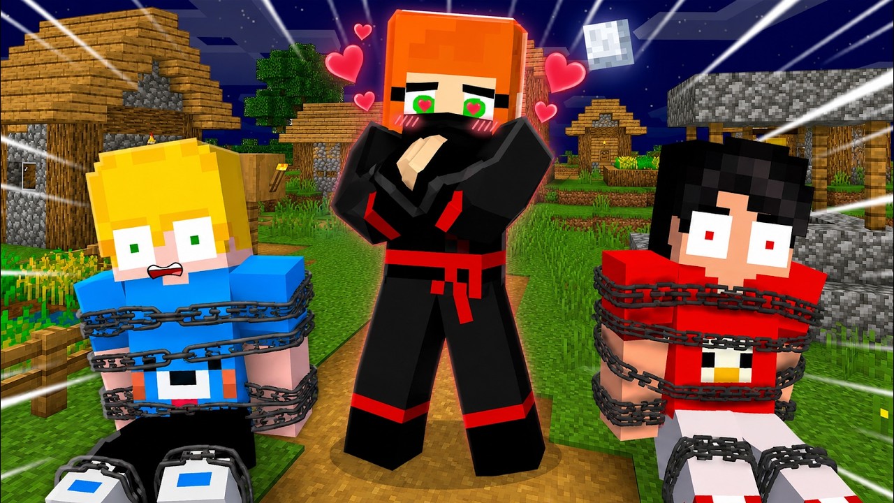 Fui PRESO por GAROTAS NINJAS no minecraft