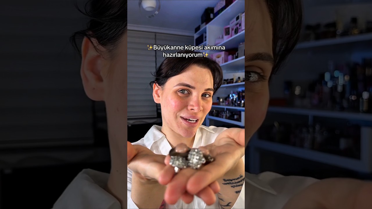 Büyükanne küpesi akımına hazırlanıyorum ✨ #shorts #garnierskincare