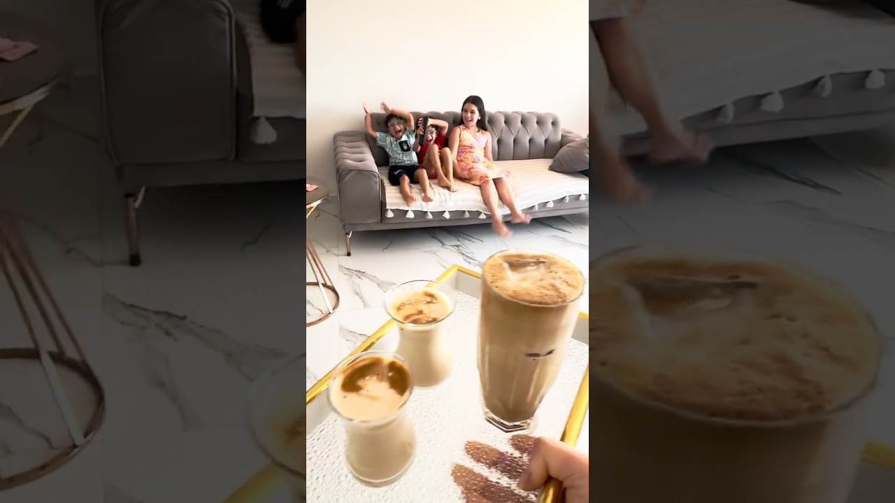 ضيفتون نسكويك🥤مين كان لطيف😍وضيف رفقاتو اول؟🤔😊 @يوميات.التوأم.حسن.ووسام