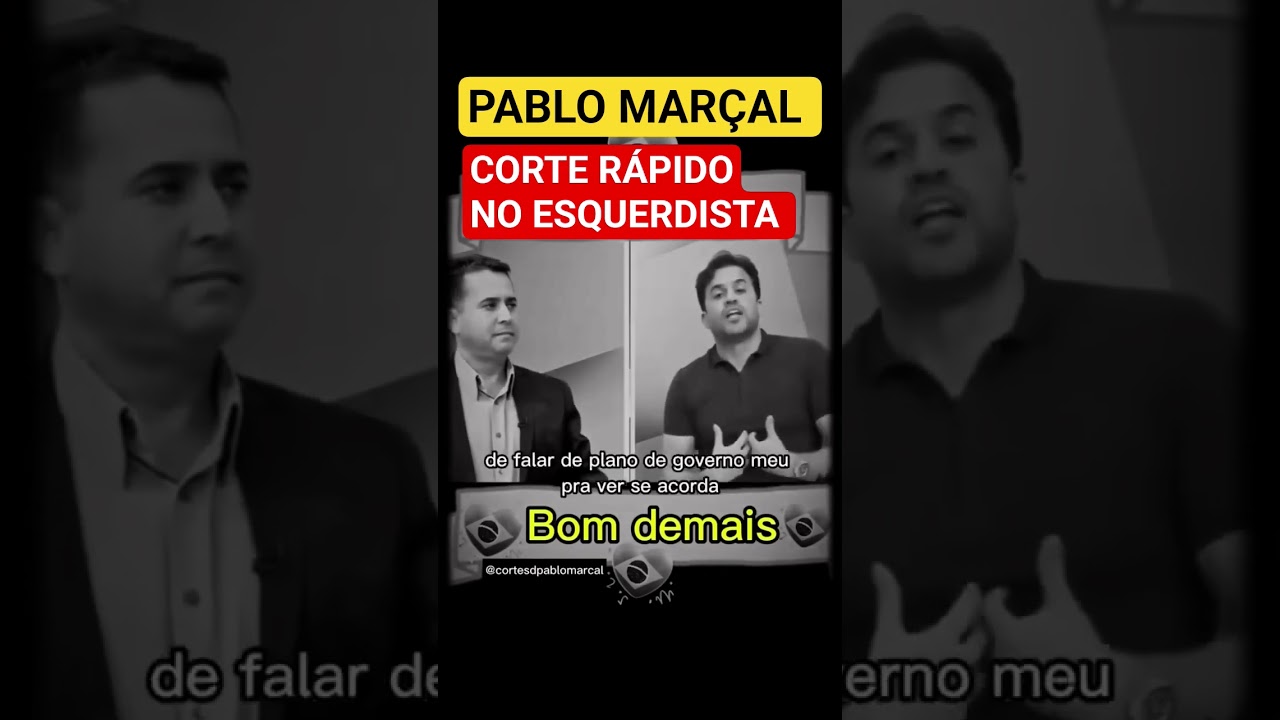 PABLO MARÇAL CORTE RAPIDO NO ESQUERDISTA