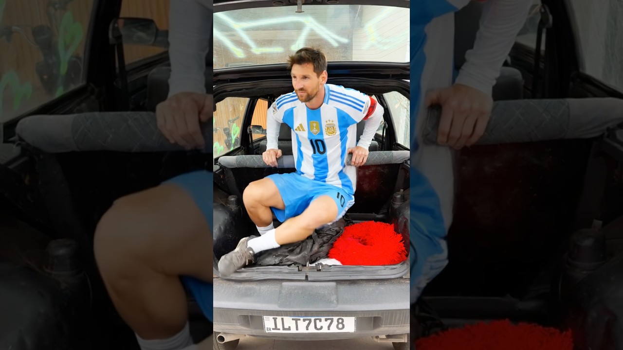 O MESSI ESTÁ NO PORTA MALA DO MEU CARRO