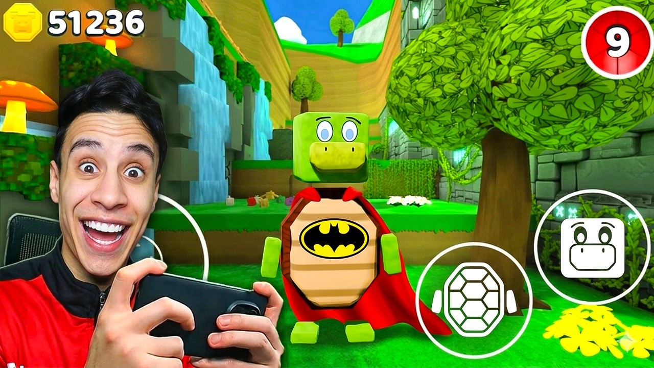 أصبحت بطل السلاحف في لعبة الدب الخارق Super Bear Adventure!! 🐢😂