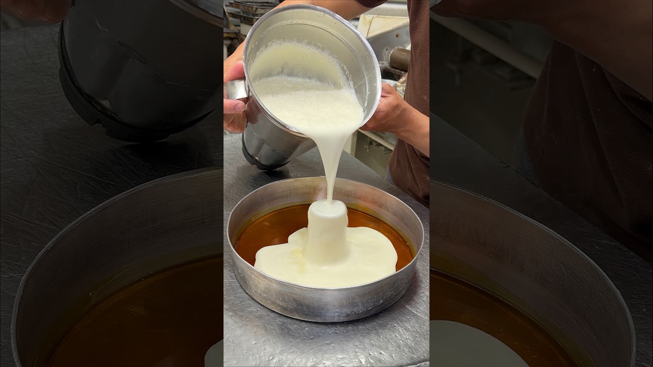 We get shown how to make flan! 🍮🤯 (recipe in the description)