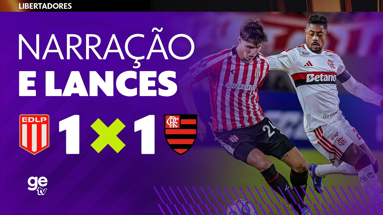 ESTUDIANTES X FLAMENGO | NARRAÇÃO AO VIVO E LANCES | LIBERTADORES 2026 | ge tv