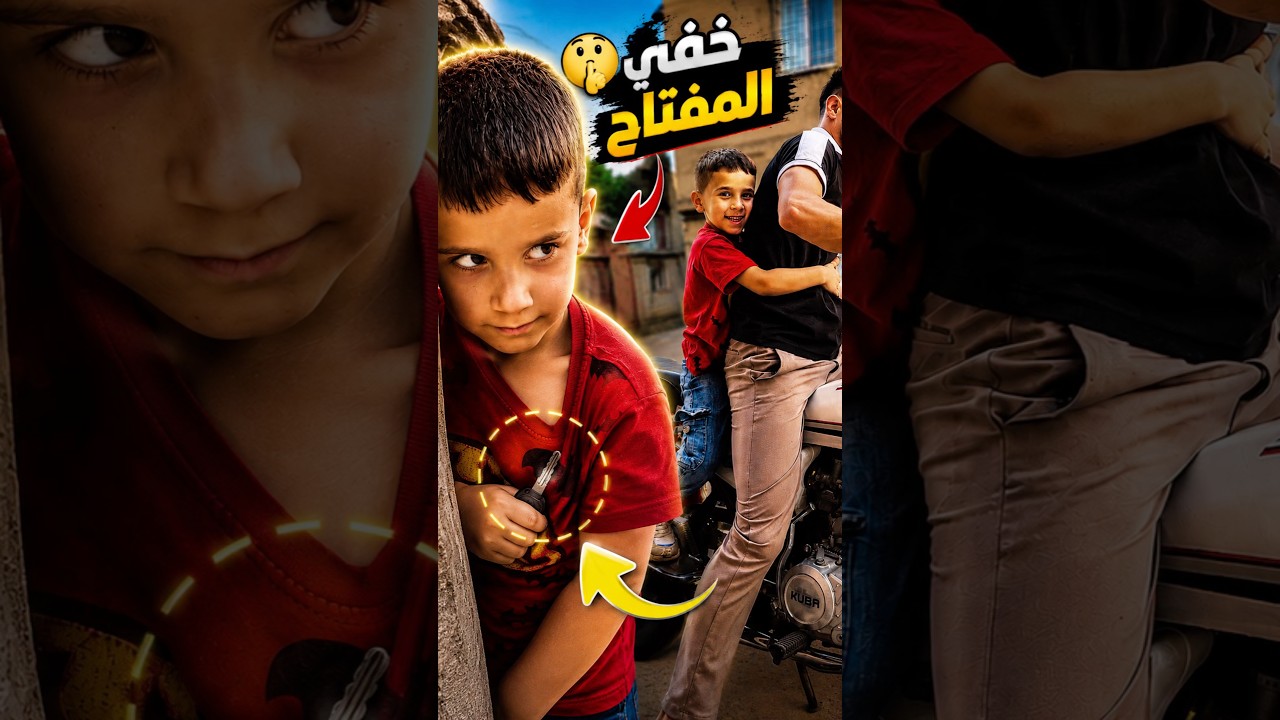 خفى المفتاح 🔑 مشان يروح معي 🛵