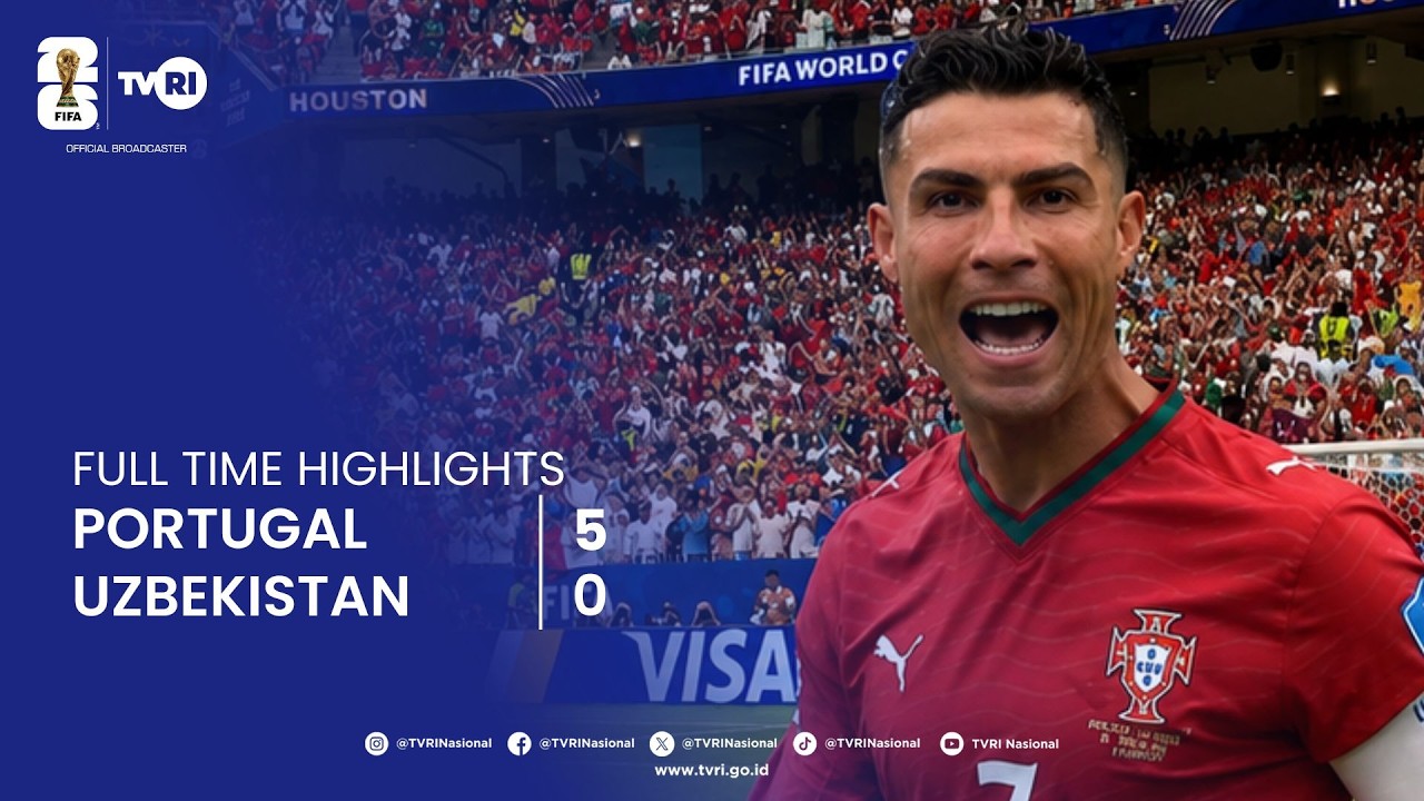 Full Time Highlights | Portugal 5 - 0 Uzbekistan | FIFA World Cup 2026 | Juni 23 2026