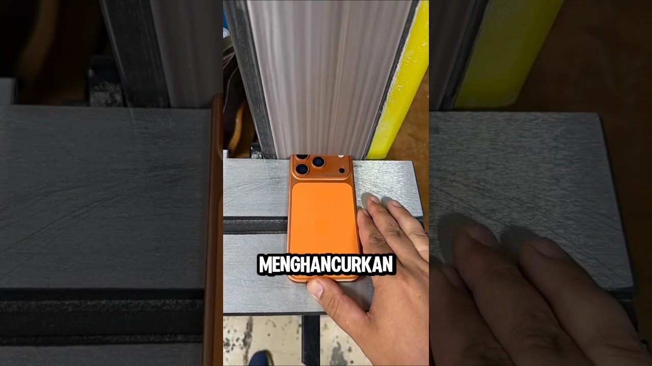 Dia rela menghancurkan iPhone 17 pro max nya hanya untuk sebuah cincin
