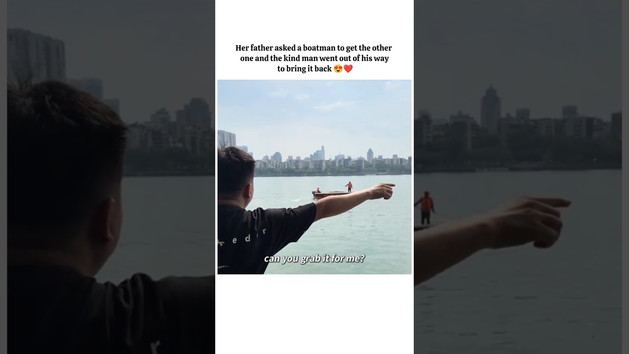 such a kind gesture by boat man 😍❤️ #shorts #shortsfeed #viralvideo