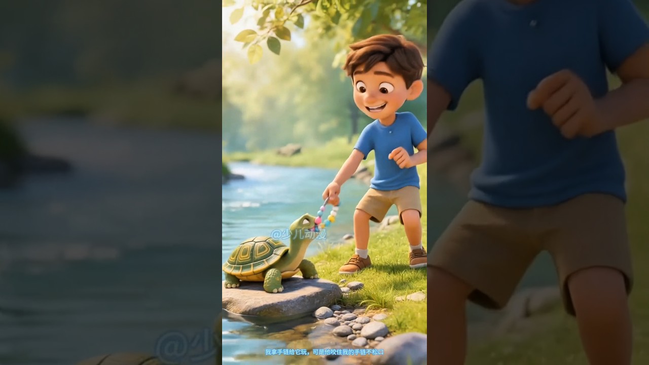 blangko digigit kura-kura! #shorts #animasi #kartun