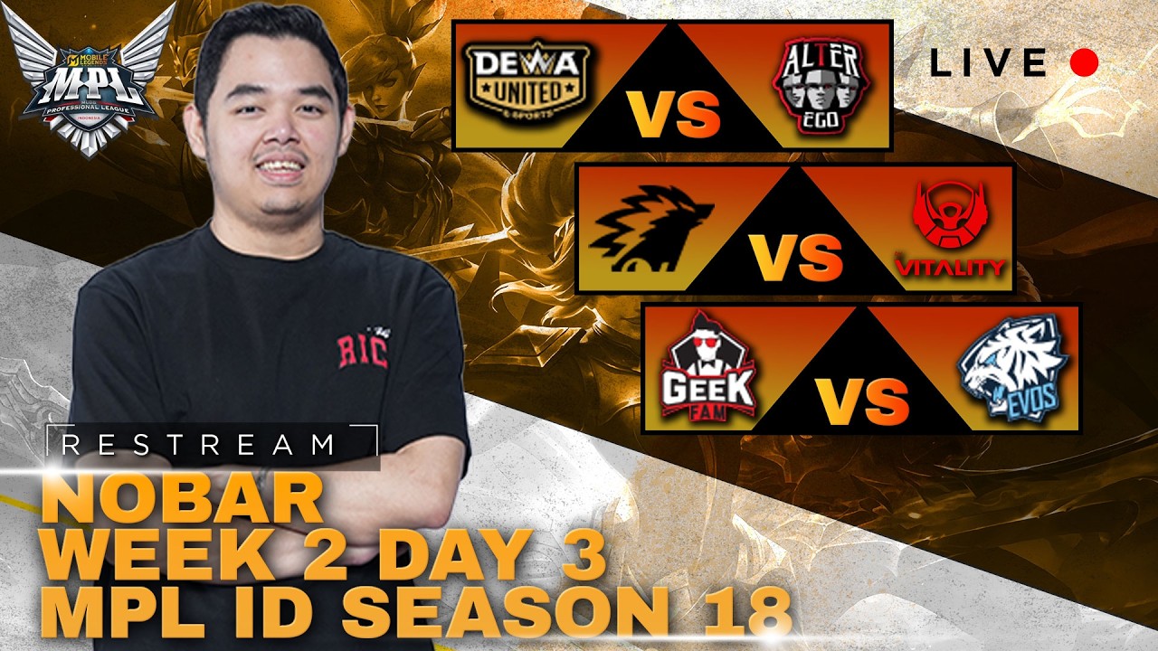 EVOS VS GEEK | R7 RESTREAM MPL ID S18 | WEEK 2 DAY 3 Brewek7 top up r7store.id #mlbbidcreator