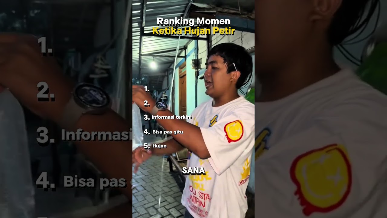 Ranking momen ketika hujan petir