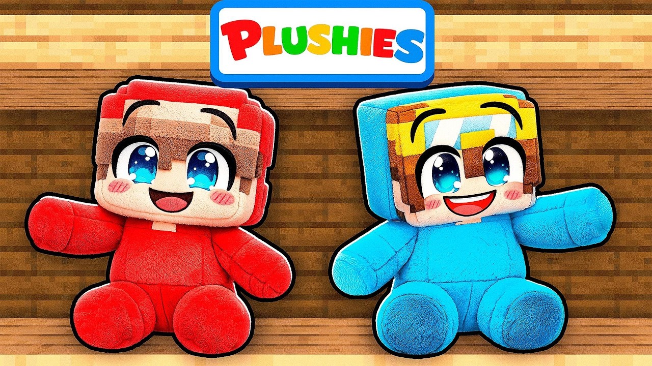 We Turned into PLUSHIES in Minecraft…