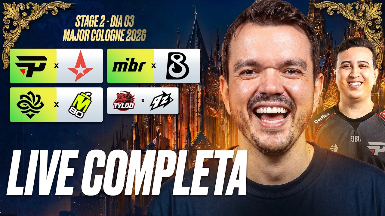 DIA 3 - IEM COLOGNE MAJOR 2026 STAGE 2  - !socio - Siga @Gaules nas redes sociais!