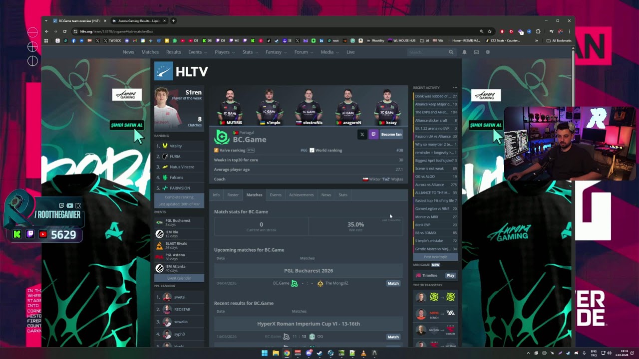 🔴 CANLI: AURORA 🆚 ALLIANCE | Bo3 | DRACULAN 6