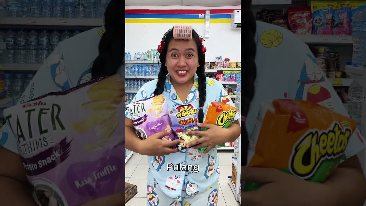 PATUNGAN BELI JAJAN DI INDOMARET #kusukabianca #shorts #lucu