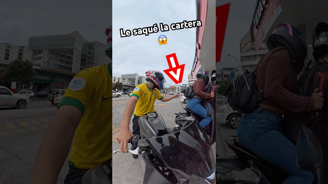 Le ABRÍ el BOLSO y le SAQUÉ la cartera #humor #motos #risas #bromas #bikers - Published by Galletau.u