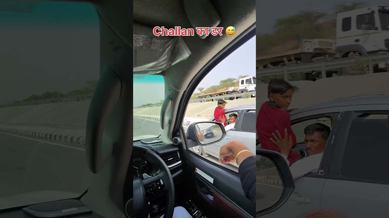 ये होता है Challan का डर 😂 ROAD STUNTS ⚠️ #arunpanwar #automobile #cars #fortuner #suv