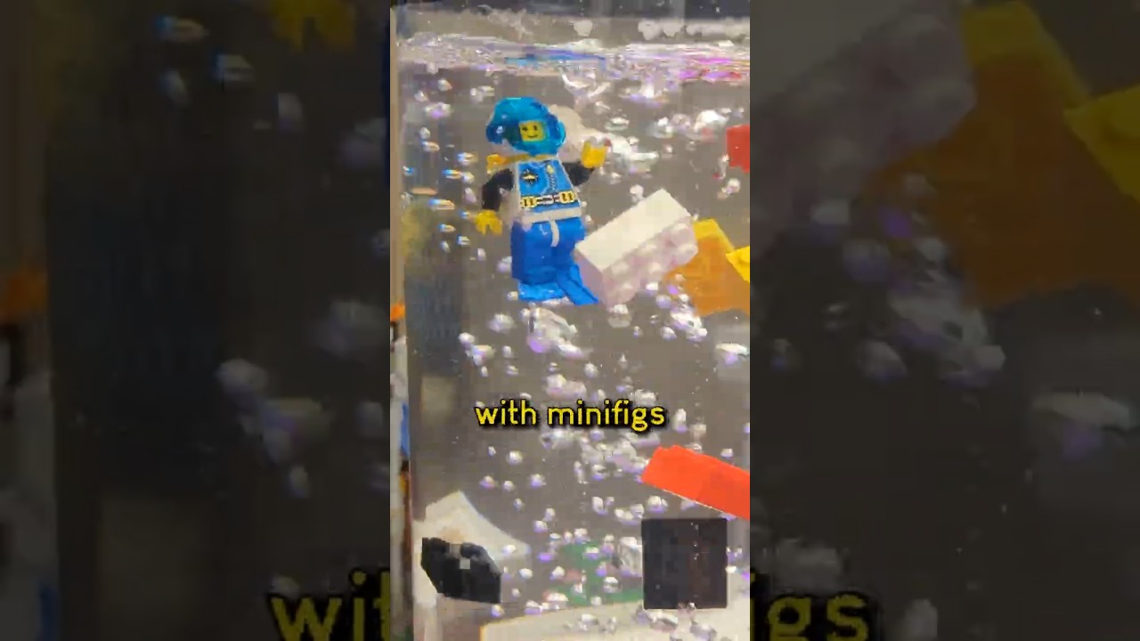 how to make a LEGO minifig (almost) sink #LEGO #legos #AFOL #legomoc #legobuild