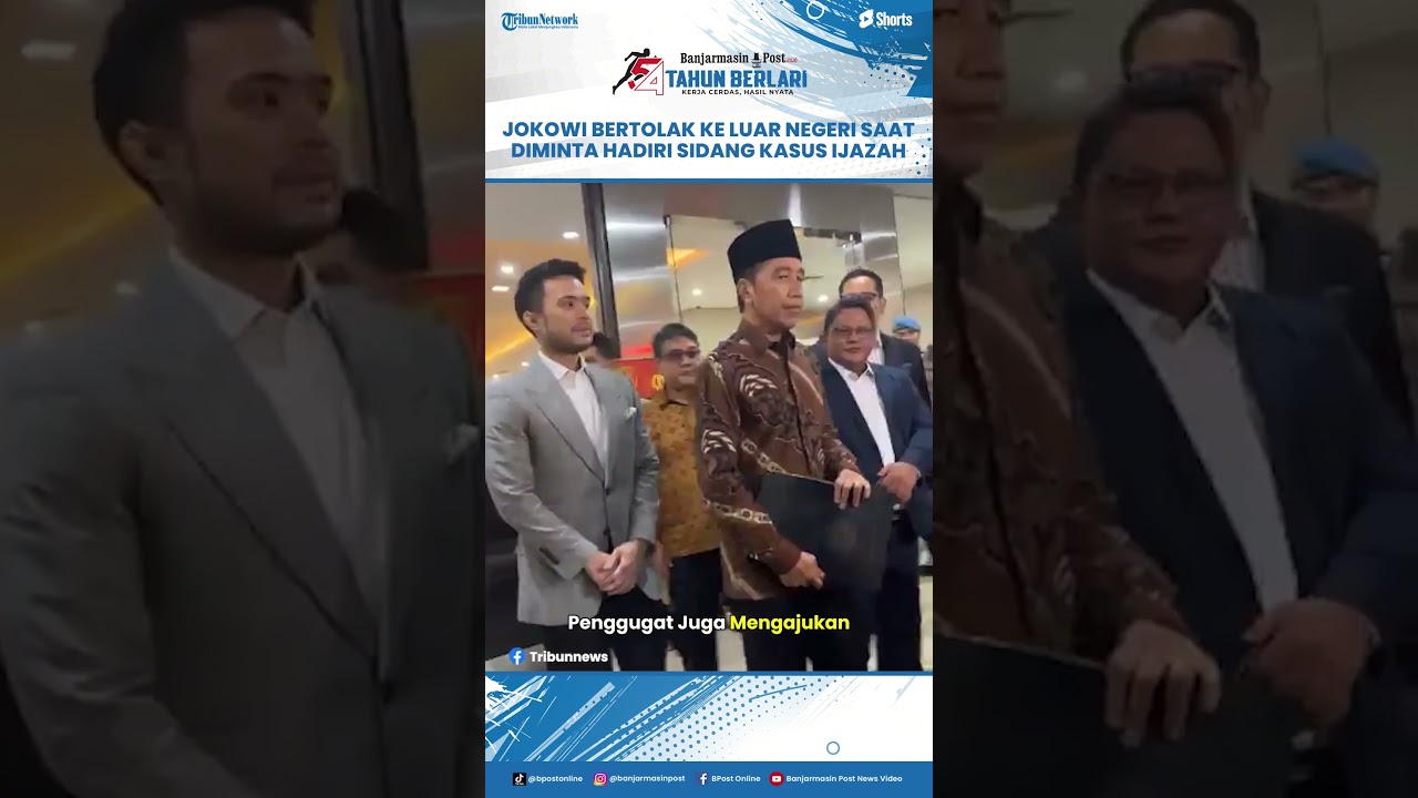 Diminta Hadir ke PN Solo Bawa Ijazah, Jokowi Justru Terbang ke India