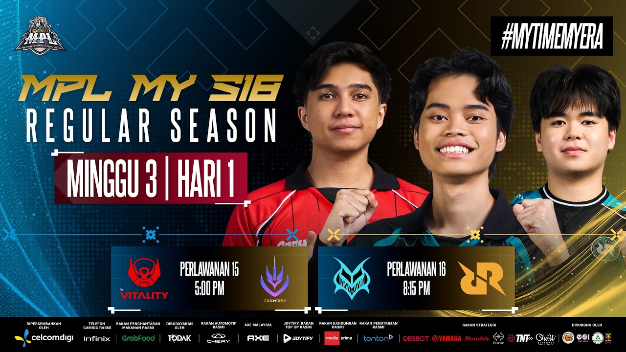 LIVE | [BM] MPL MY Season 18 Minggu 3 Hari 1