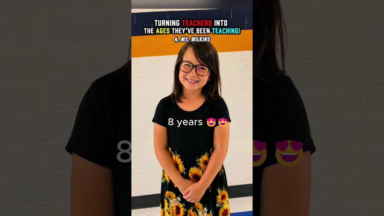 Turning Teachers Into The Ages They’ve Been Teaching! #usa