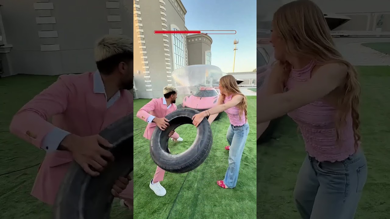رمينا دراجة هوائية على أغلى سيارة بالعالم 😱
