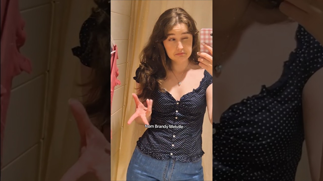 brandy melville is certainly a brand... #shopwithme #shoppingvlog #tryon #tryonhaul #brandymelville