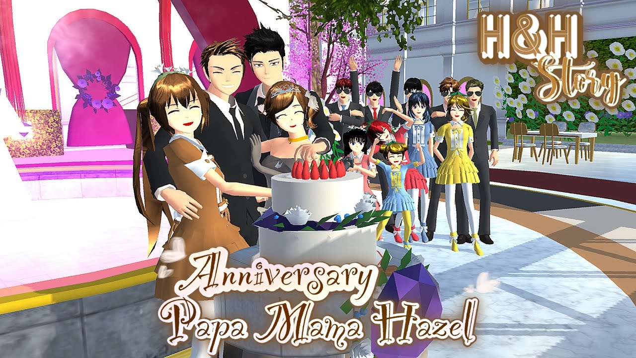 H&H Story #38 (Part 2/2) [Anniversary Papa Mama Hazel] || SAKURA SCHOOL SIMULATOR DRAMA