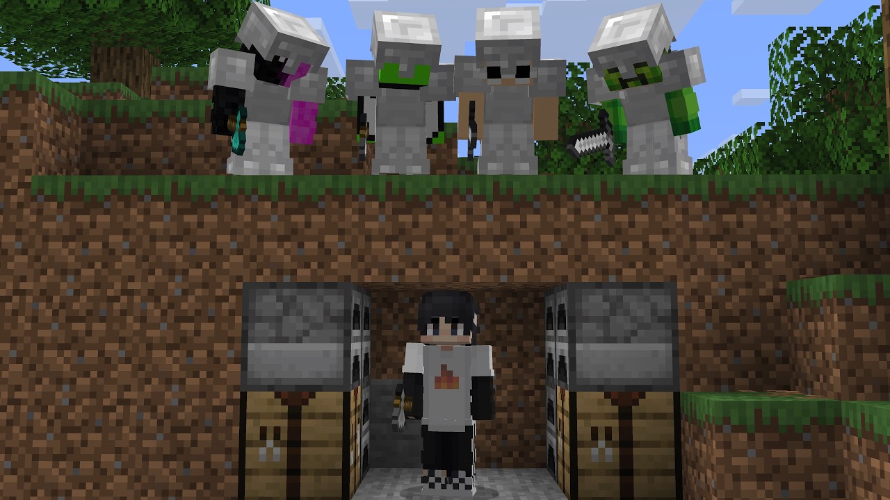 Minecraft Speedrunner VS 4 Infected Hunters - Published by Sapnap