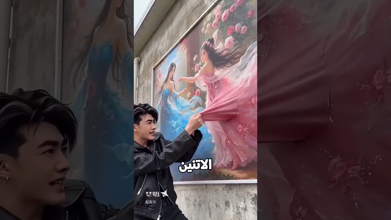 راجو بيحاول يطلع بينكي من جوه الرسمة 😂🎨