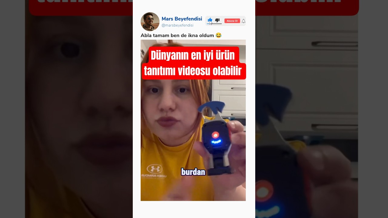 Nalburdan aldığı ışığın tanıtımını yapan ablamız