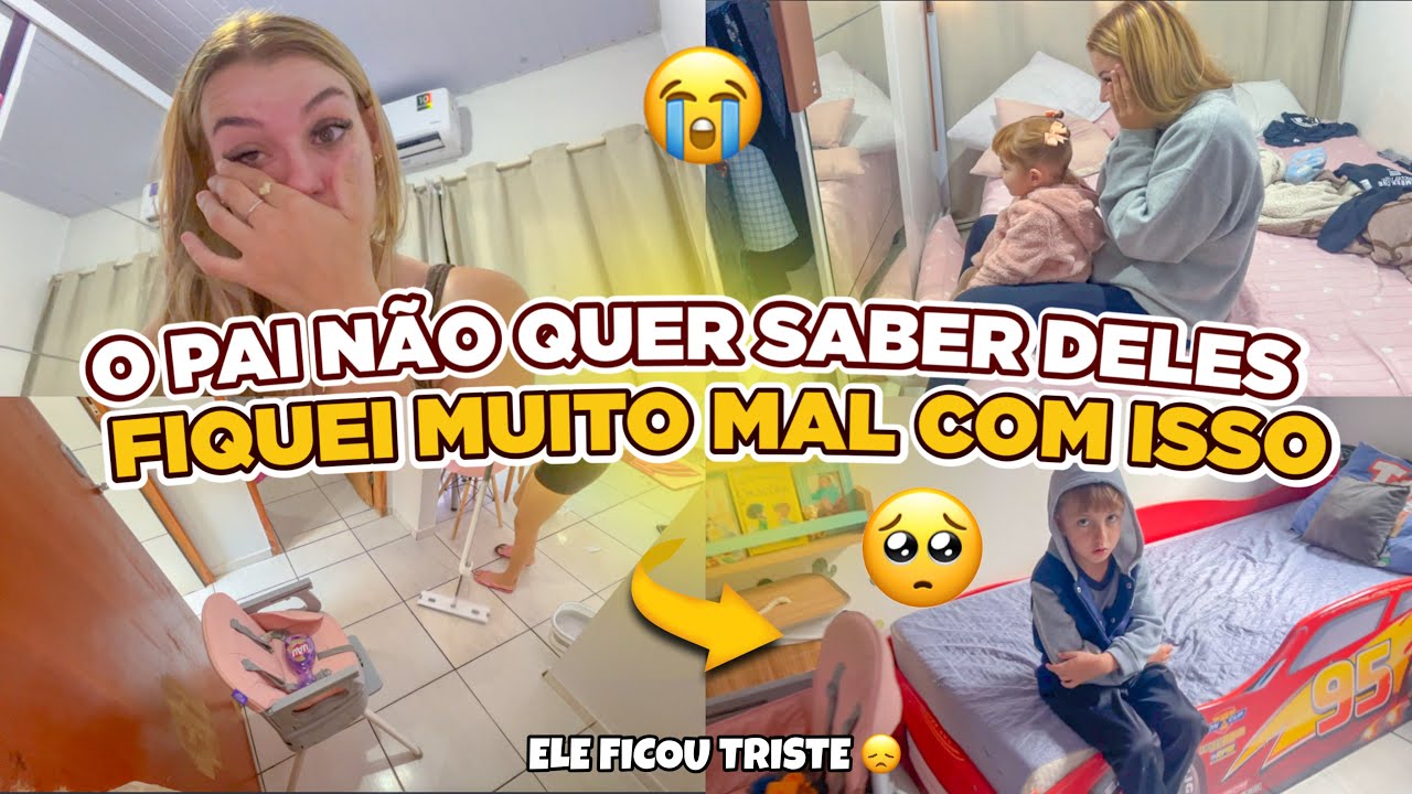 UM DIA MUITO TRISTE POR AQUI 😰😭  DIA DOS PAIS SOZINHA COM ELES - ROTINA DE UMA MÃE SOLO | Lar da Ana