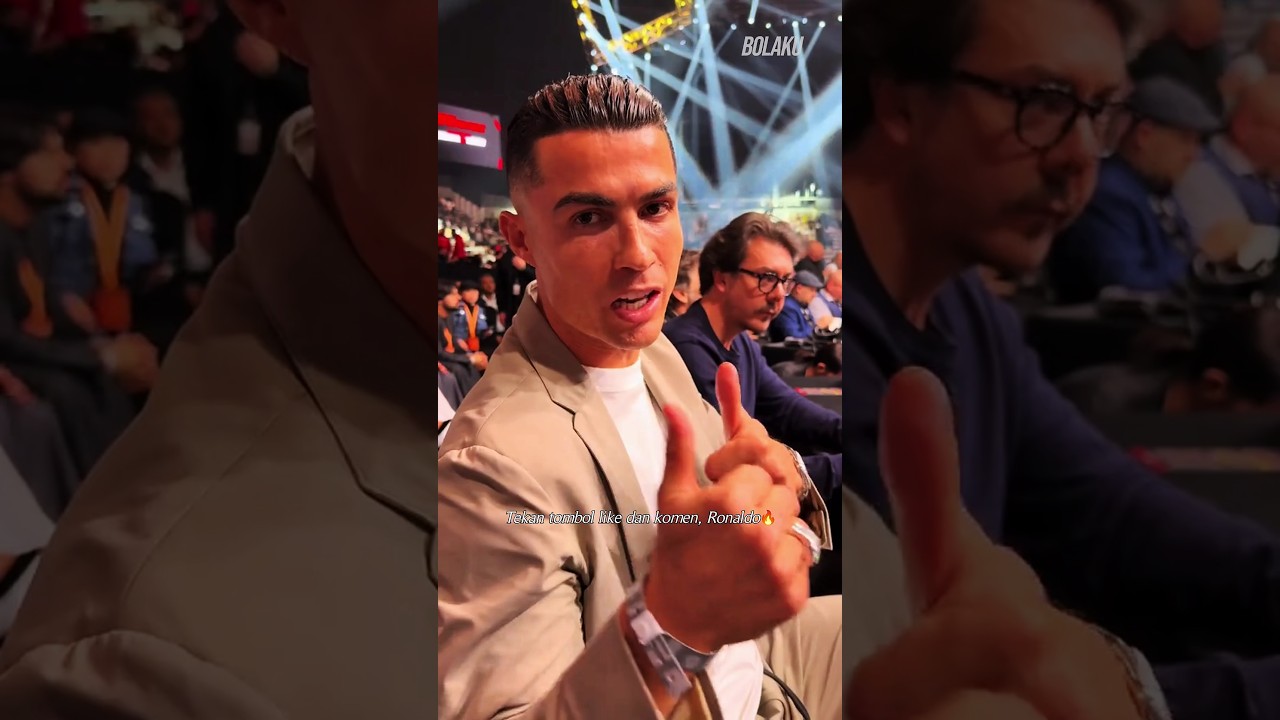Reaksi Ronaldo Setelah Speed Pakai Jersey Messi! #footballshorts #ronaldo
