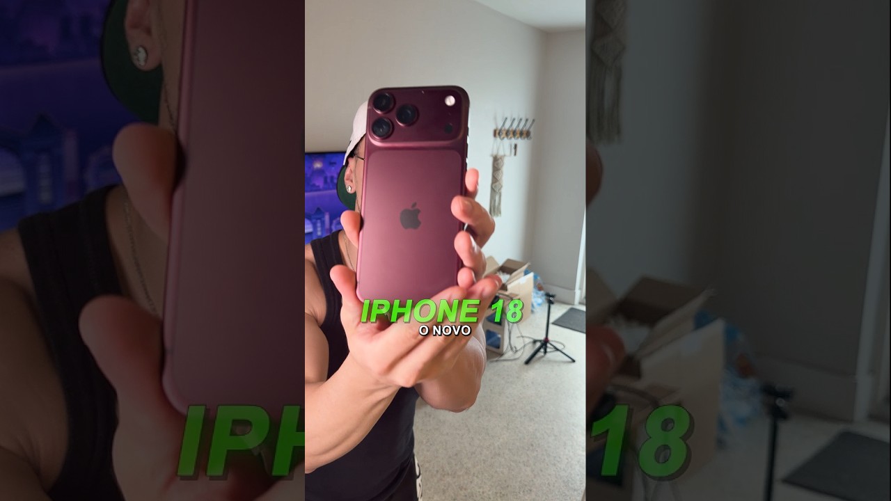 COMPREI o NOVO IPHONE 18 PRO MAX!!!