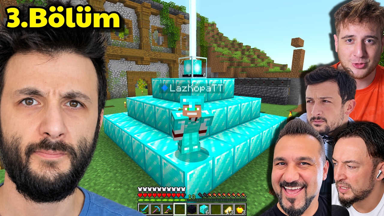 ELMAS FENER YAPTIM (30 saat sürdü) - Minecraft Survival 3.Bölüm