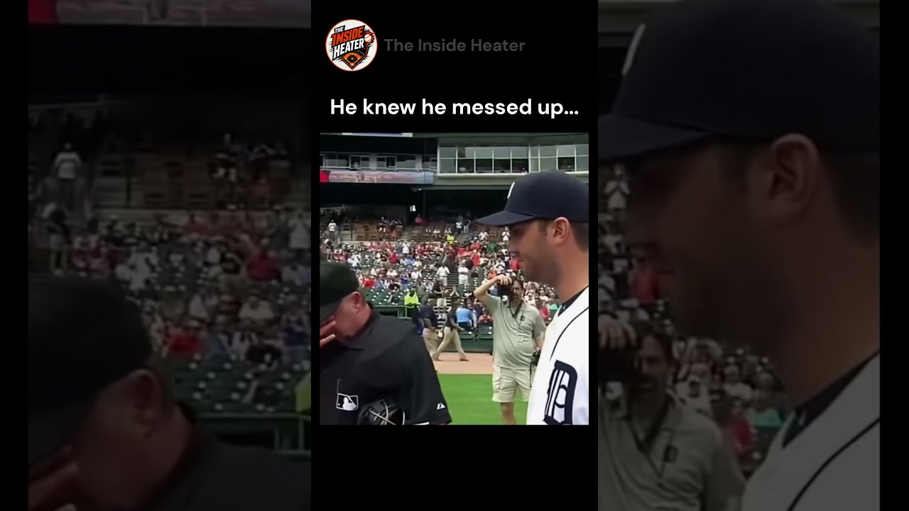 He knew he messed up... 😳 #tigers #baseball #mlb