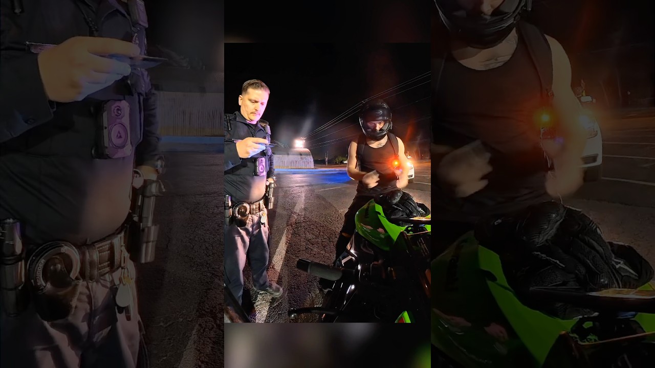 Cop recognizes biker served in the military 🇺🇸 @TakableRides - Published by MasFace