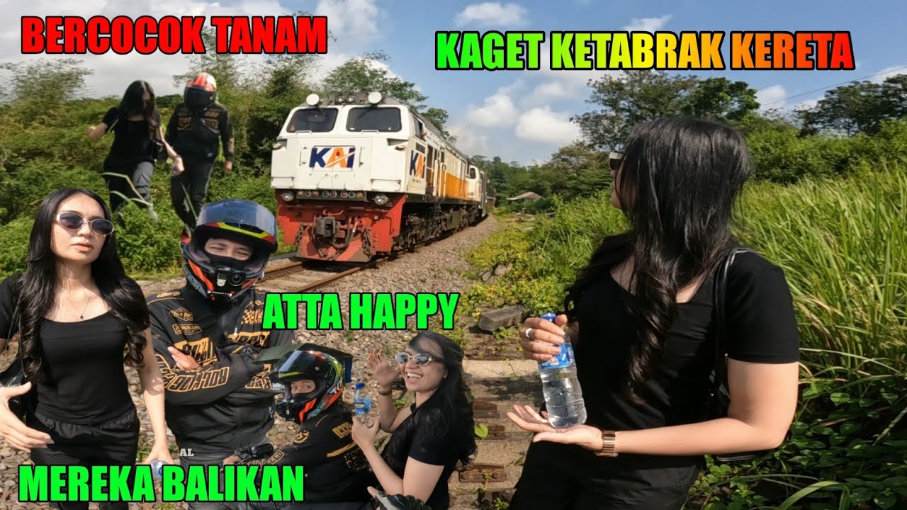 ATTA BALIKAN LAGI SAMA MANTANNYA BABANG VIRAL BUN_NUH DlRl DEPAN KERETA API