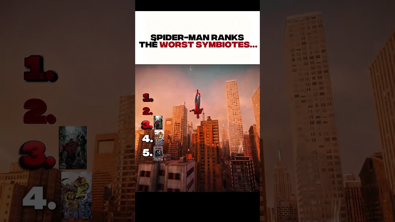 Spider-Man ranks the worst symbiotes…🥶🕷️