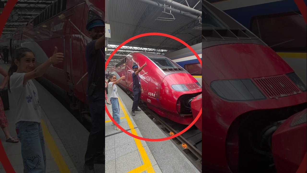 Two Eurostar Trains Connecting at Brussels 🇧🇪 | A Rare High-Speed Rail Moment! 🚄