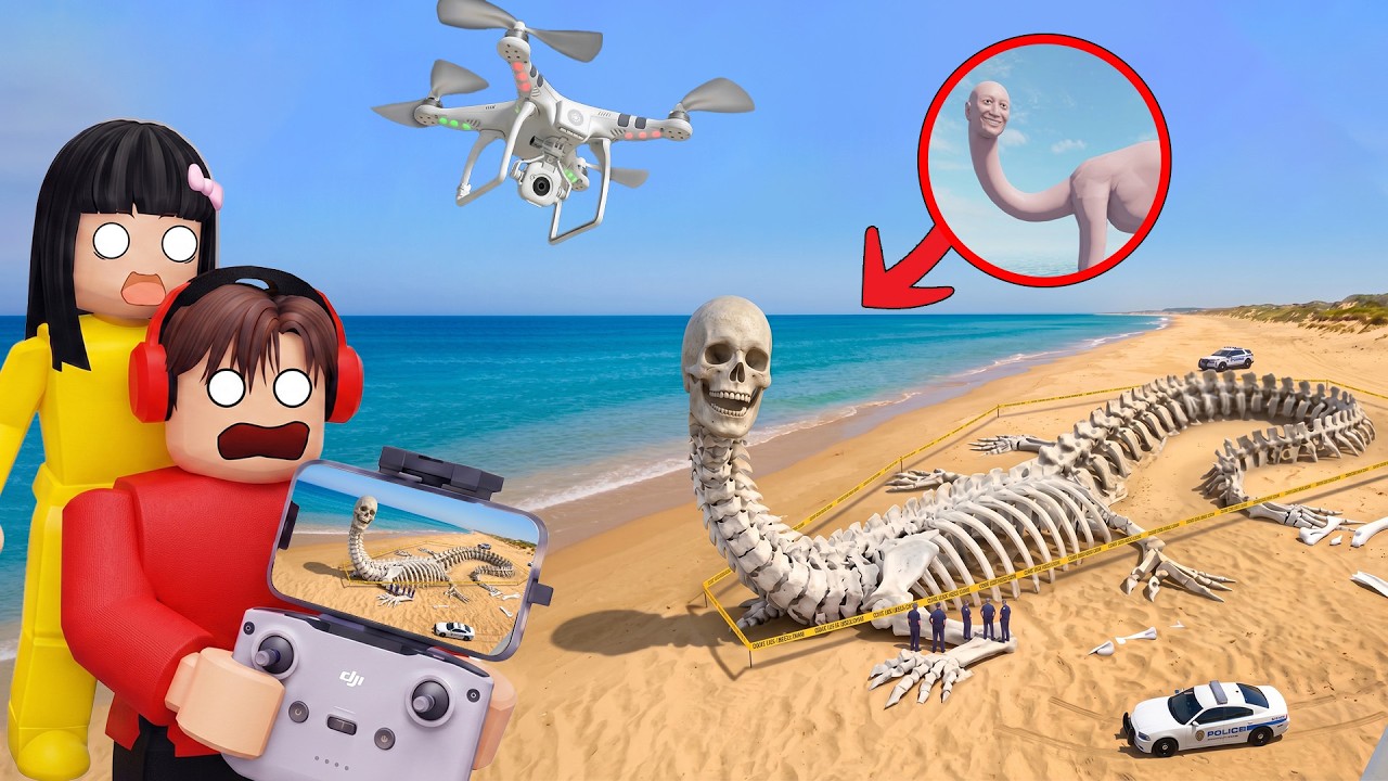 Yuta Mio Panik Drone Menangkap Kerangka THALASSOPHOBIA RAKSASA Mengerikan Di Lautan | ROBLOX