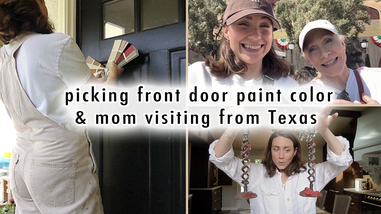 picking a front door paint color & mom visiting from Texas  | MaCenna Lee